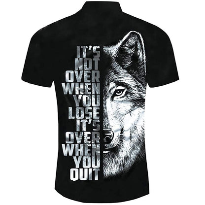 Wolf Grappig Hawaiiaans Shirt