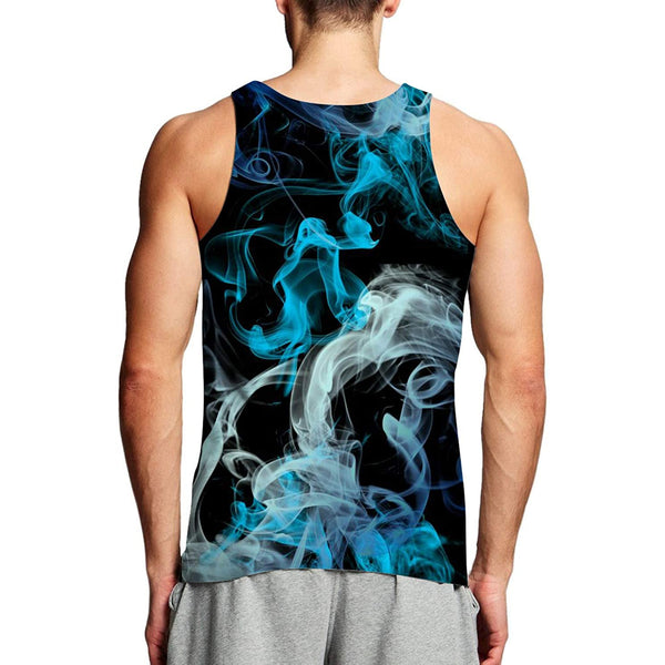 Blue Flame Funny Tank Top