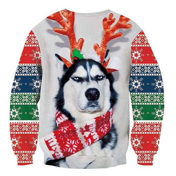 Husky Dog Ugly Christmas Sweater