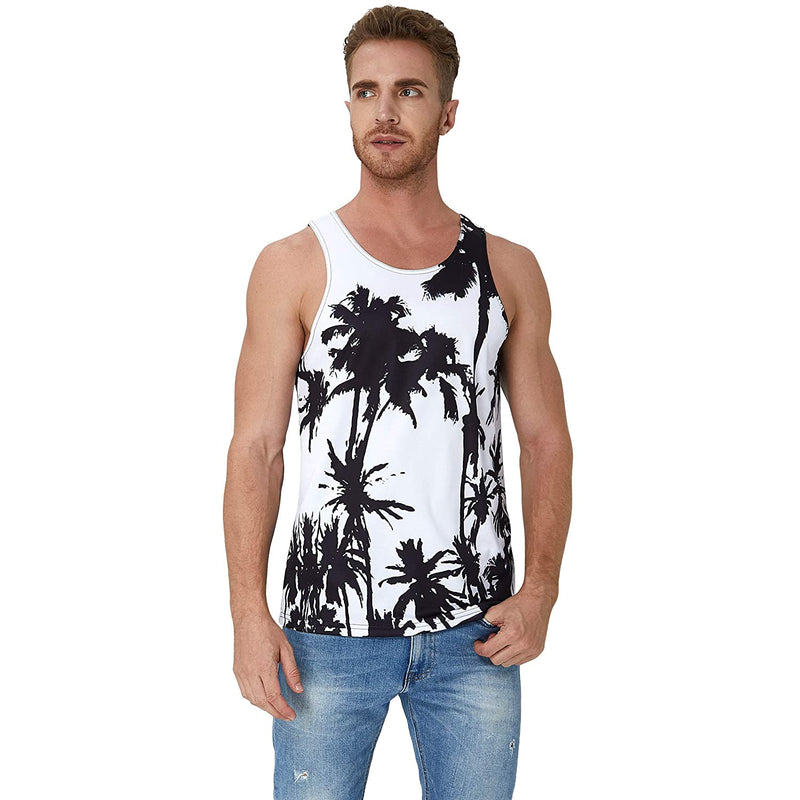 Palm Tree White Funny Tank Top