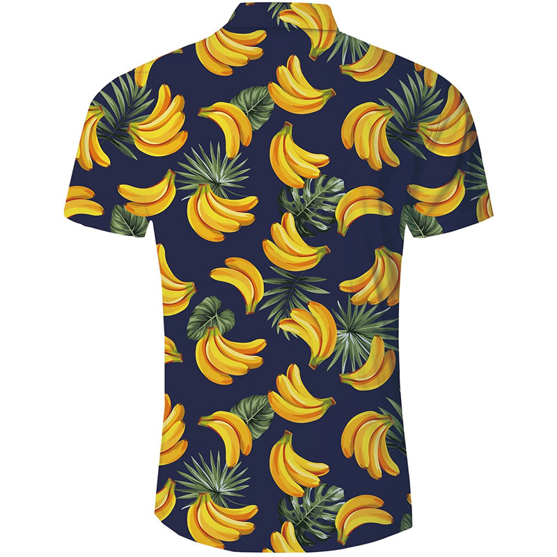 Palm Leaf Banana Funny Hawaiian Shirt