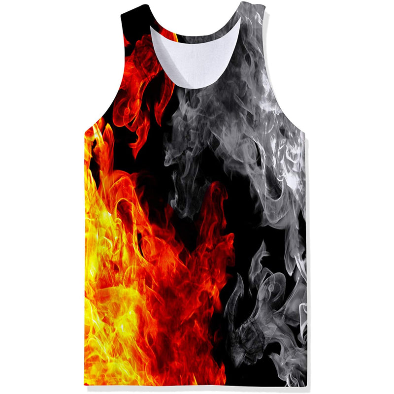 Ying Yang Smoke Funny Tank Top