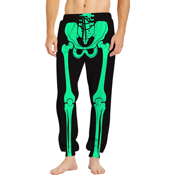 Green Skeleton Sweatpants