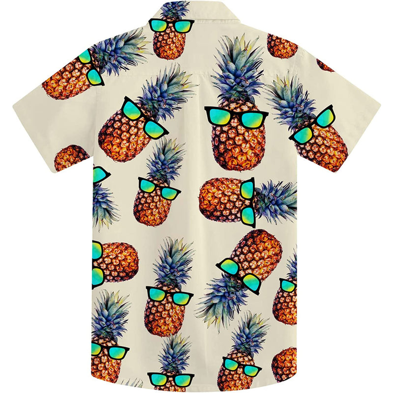Sunglasses Pineapple Yellow Funny Toddler Hawaiian Shirt