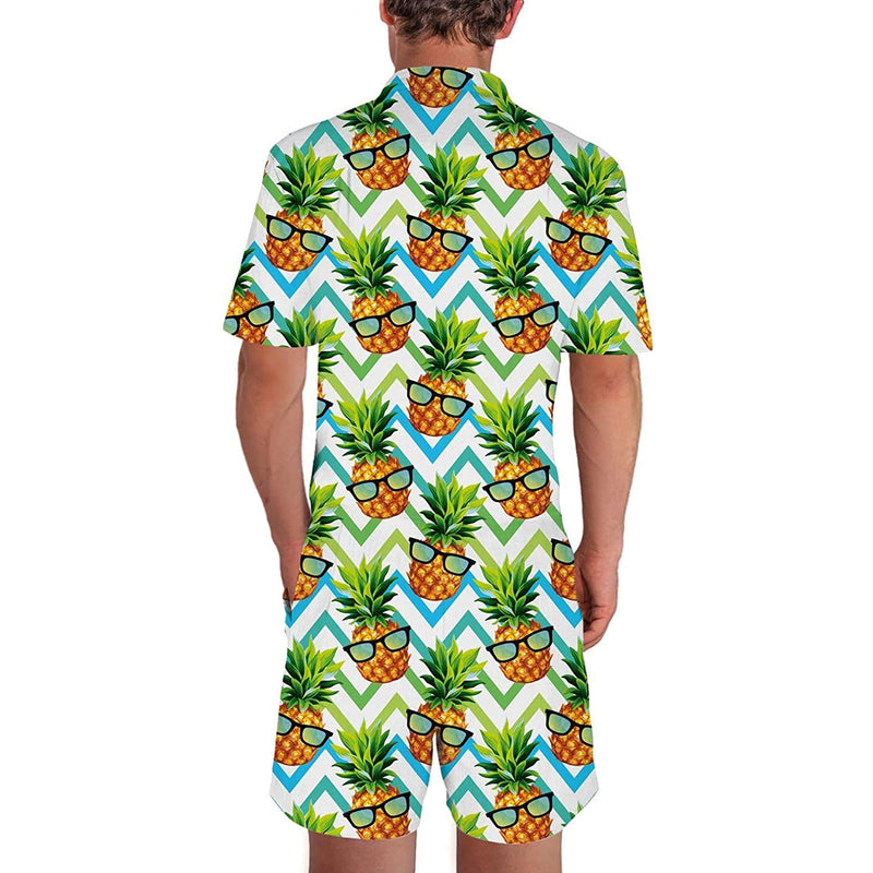 Sunglasses Pineapple Men Romper