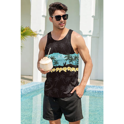 Palmboom Bloemen Grappig Tank Topje