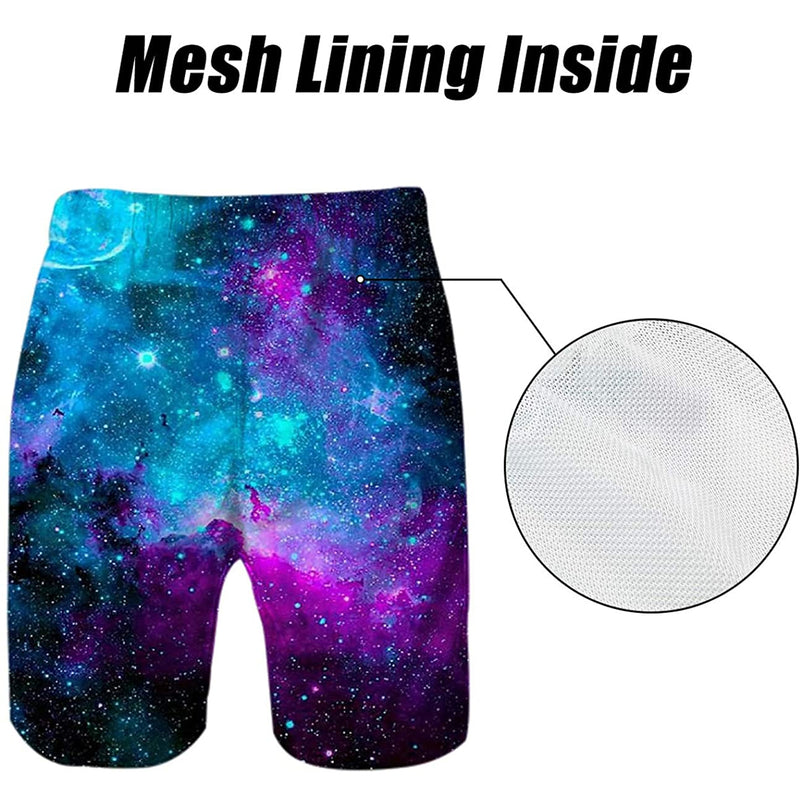 Space Galaxy Funny Swim Trunks