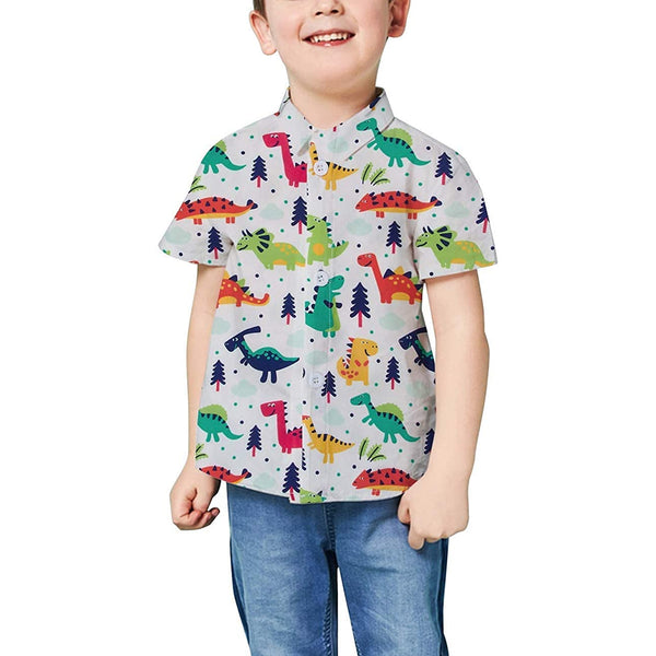 Cute Dinosaur Funny Toddler Hawaiian Shirt