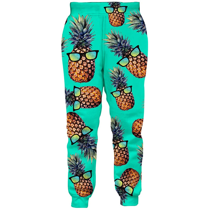 Green Sunglasses Pineapple Funny Sweatpants