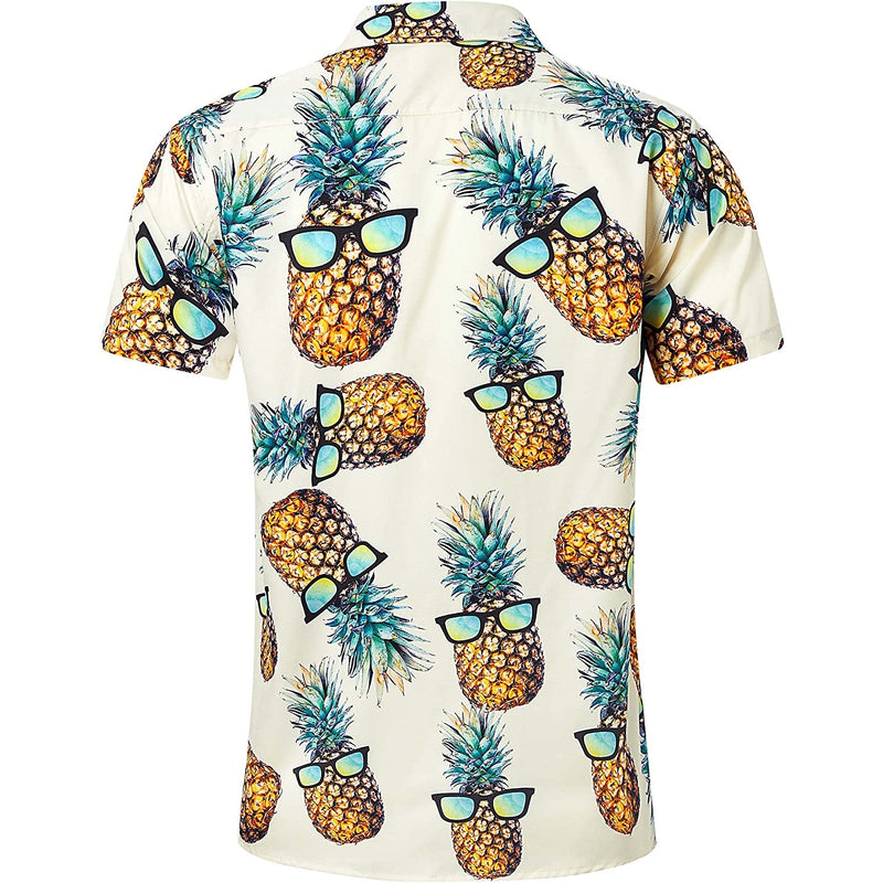 Sunglasses Pineapple Yellow Funny Hawaiian Shirt