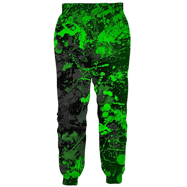 Green Painting Funny Sweatpants