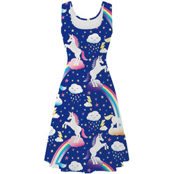 Rainbow Unicorn Funny Dress for Women