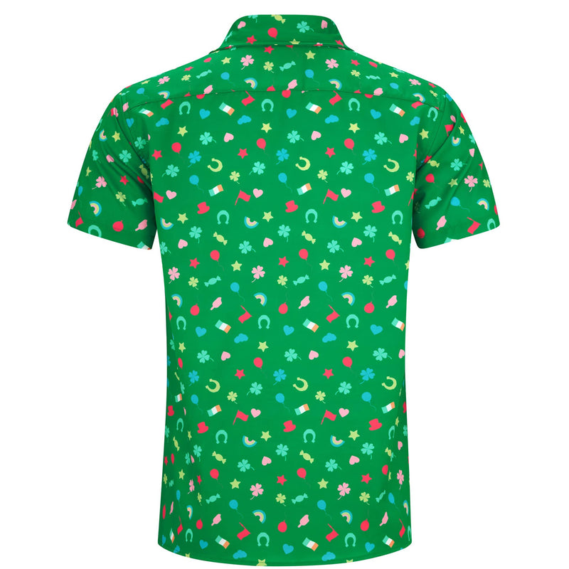 St Patrick's Day Green Funny Hawaiian Shirt