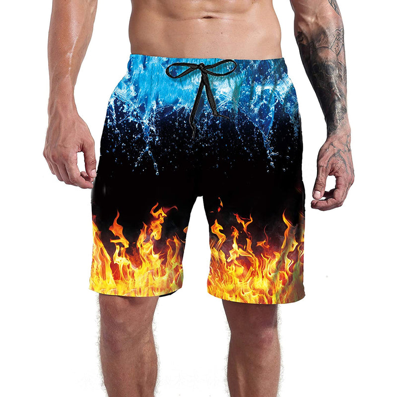 Ice & Fire Funny Swim Trunks