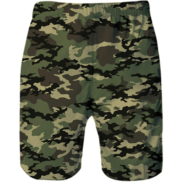 Camo Funny Swim Trunks