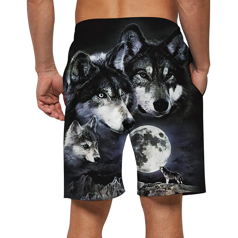Wolf Funny Swim Trunks
