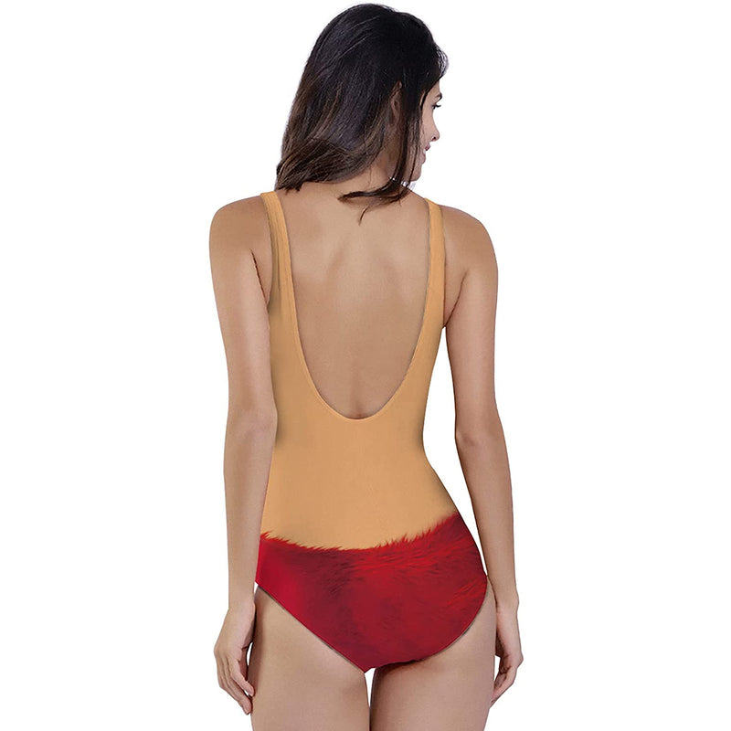 Hairy Chest Red Underwear Ugly One Piece Swimsuit – D&F Clothing