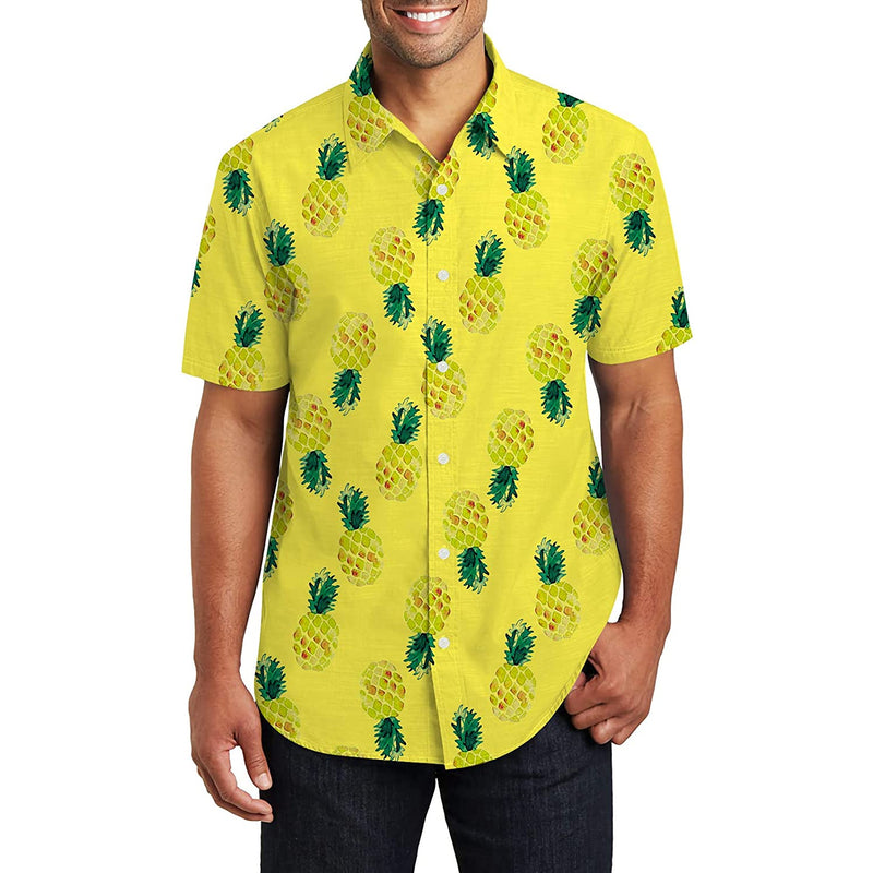 Yellow Pineapple Funny Hawaiian Shirt