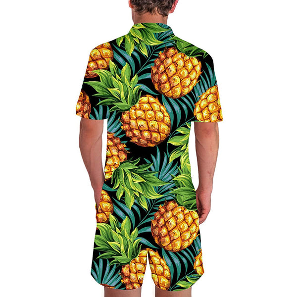 Pineapple Tropical Male Romper