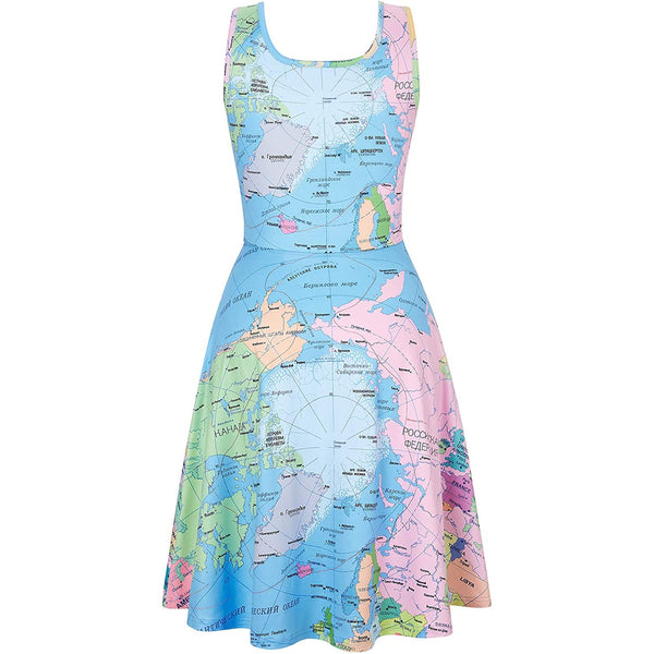 Map Funny Dress for Women