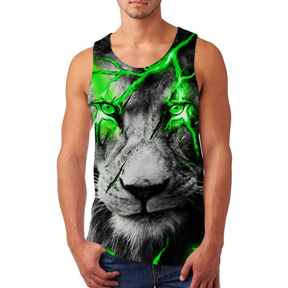Green Lion Funny Tank Top