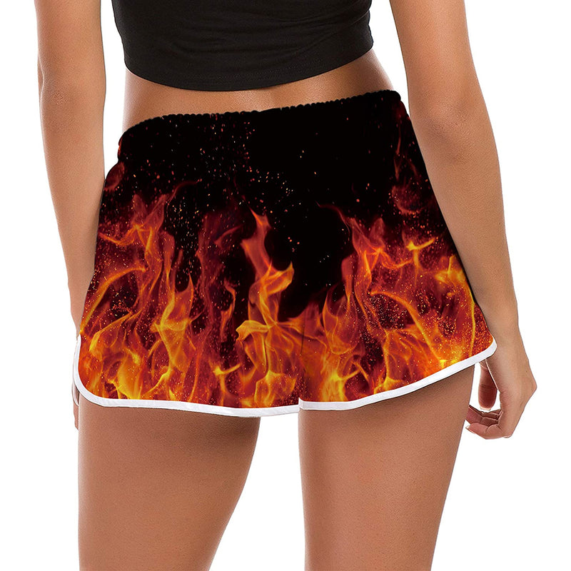 Flame Funny Board Shorts for Women