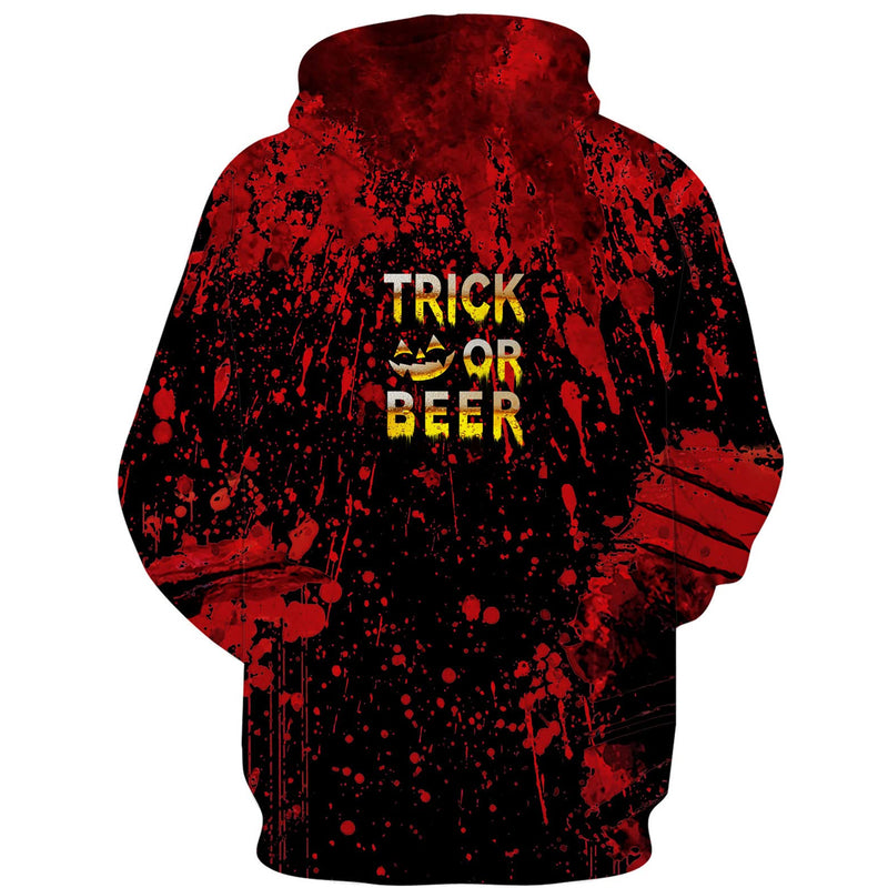 Trick Or Beer Halloween Funny Hoodie