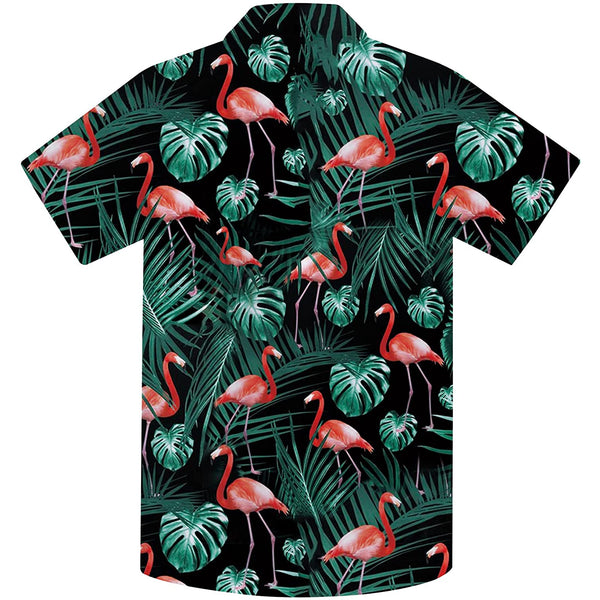 Leaf Flamingo Funny Toddler Hawaiian Shirt