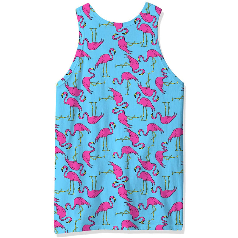 Pink Flamingo Funny Tank Top