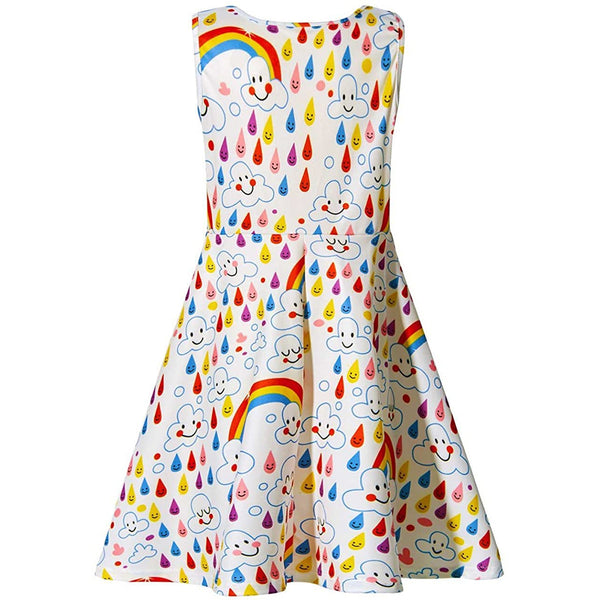 Rainbow Dripping Funny Girl Dress