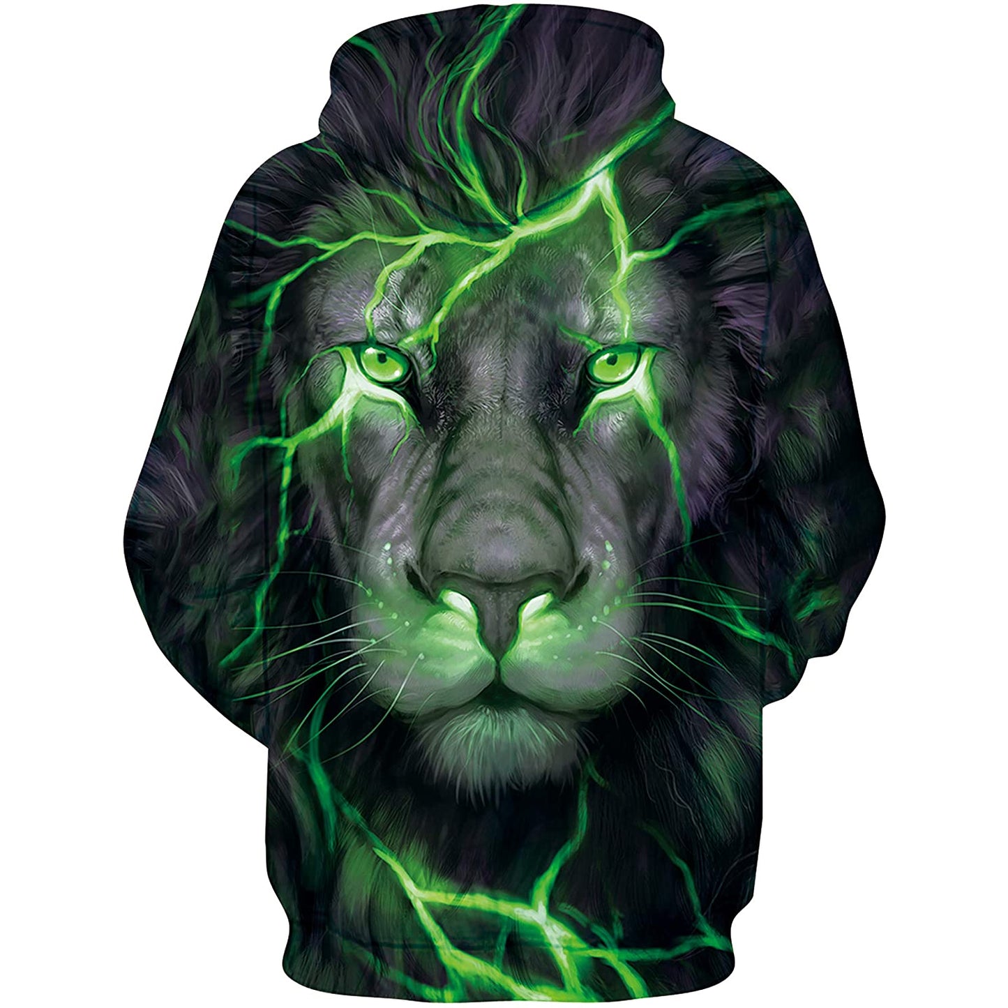 Groene Leeuw Grappige Hoodie
