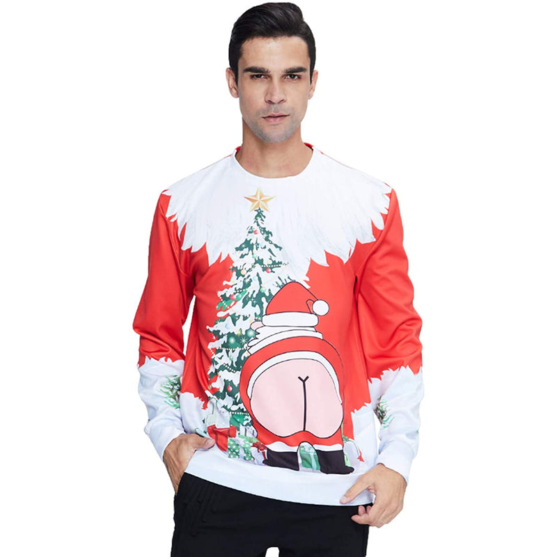 Big Butt Santa Claus Ugly Christmas Sweater