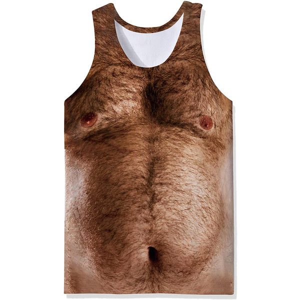 Hairy Chest Funny Tank Top