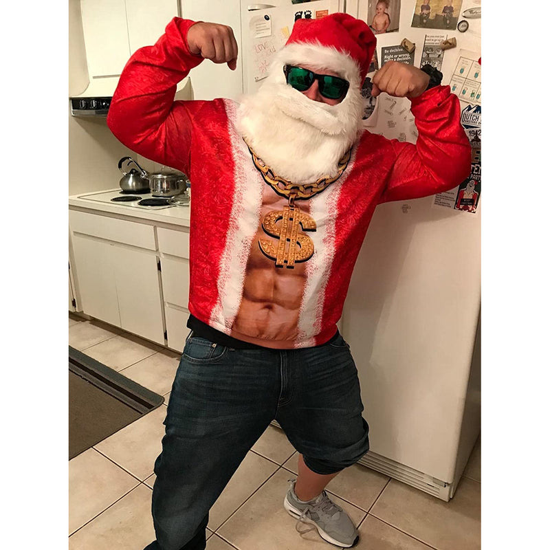 Gold Chain Dollar Ugly Christmas Sweater