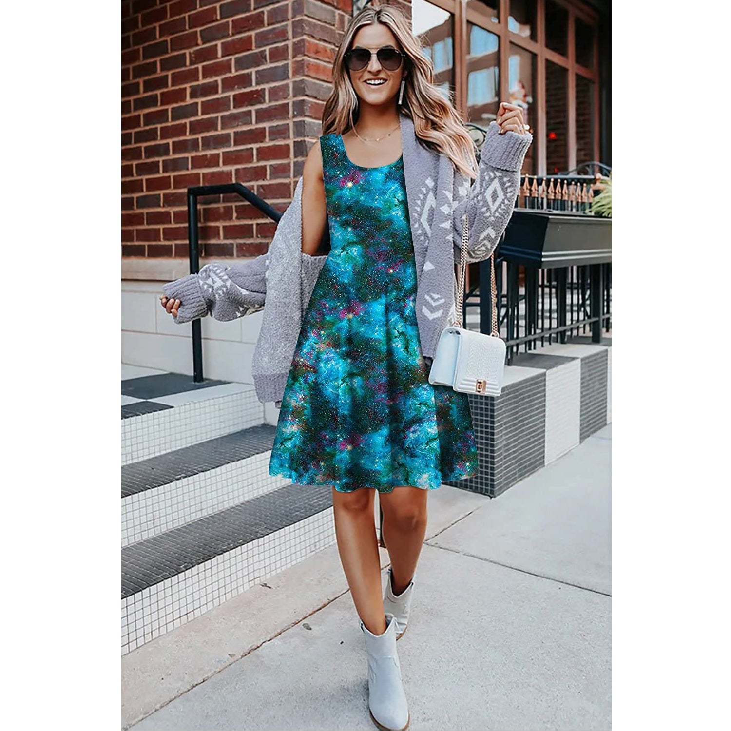 blue galaxy dress Galaxy Blue Long Dress