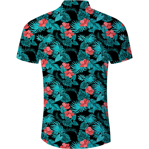 Floral Leaf Funny Hawaiian Shirt