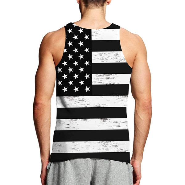 White American Flag Funny Tank Top