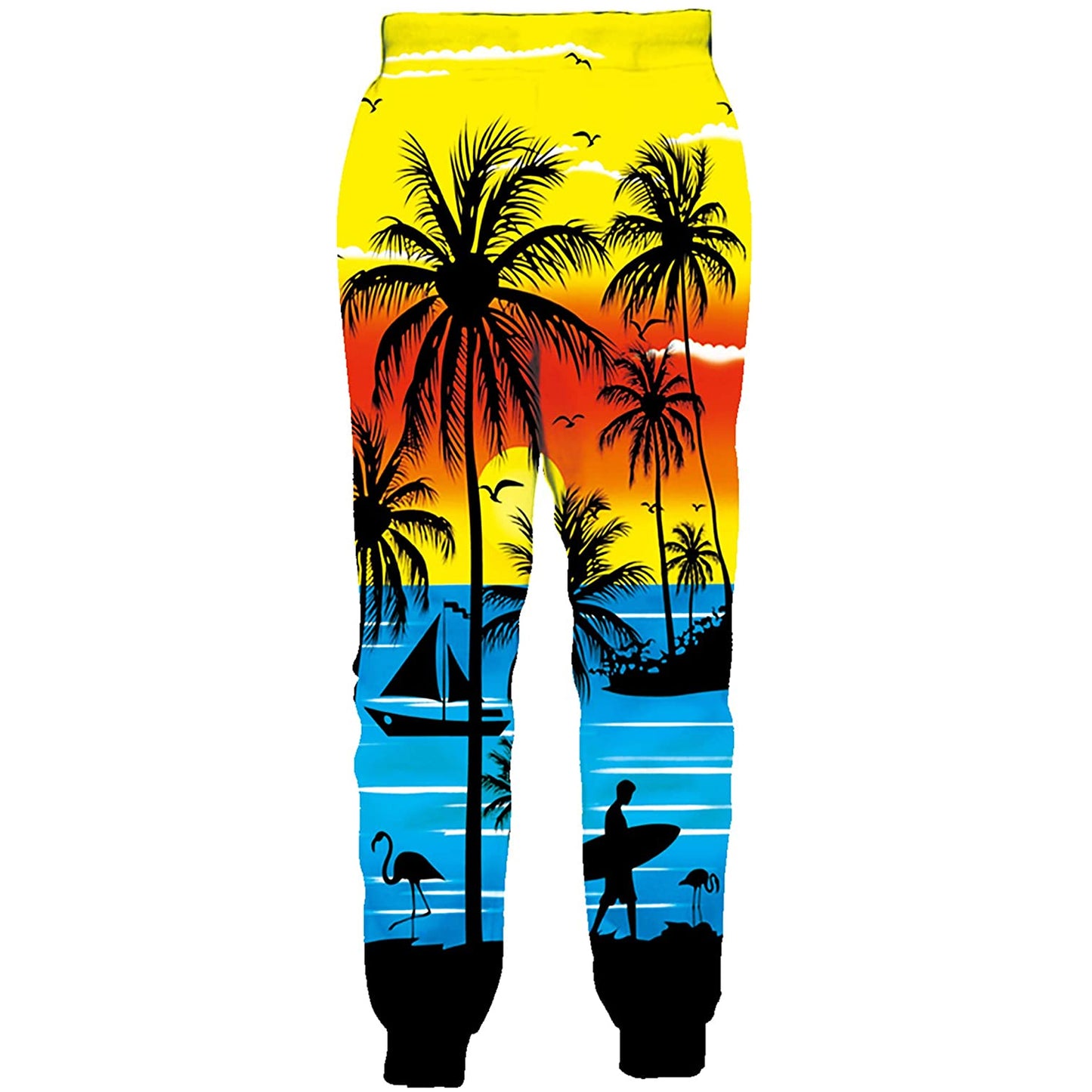 Sonnenschein Seascape Kokosnuss lustige Jogger