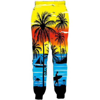 Sonnenschein Seascape Kokosnuss lustige Jogger