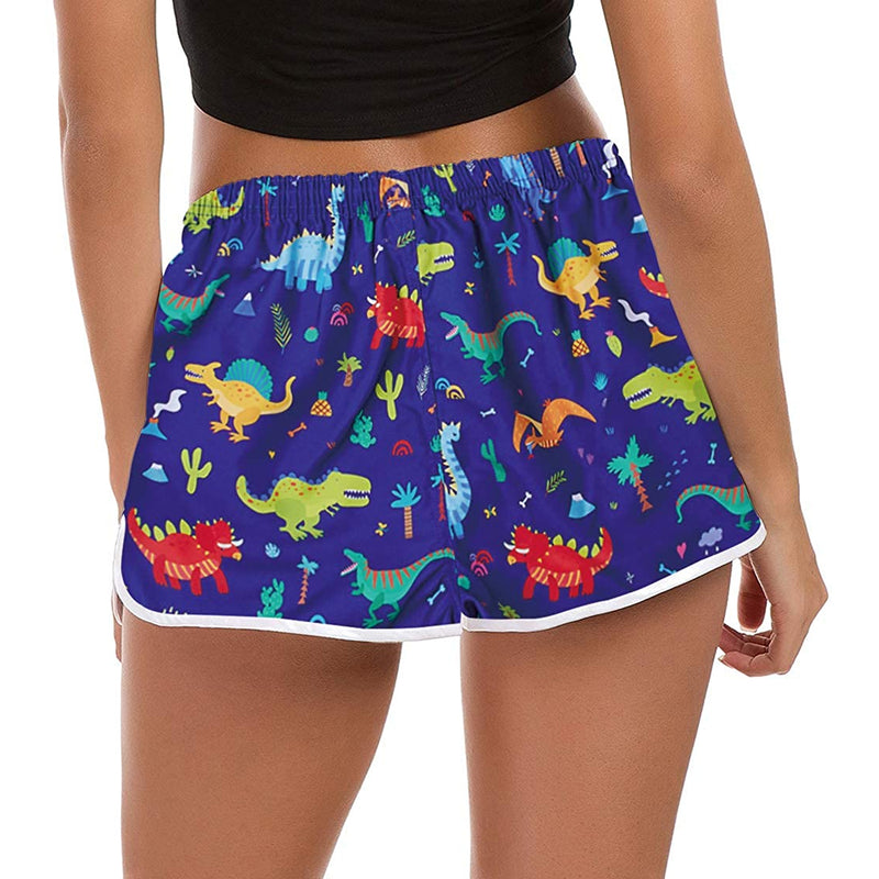 Cute Dinosaurs Funny Board Shorts for Women