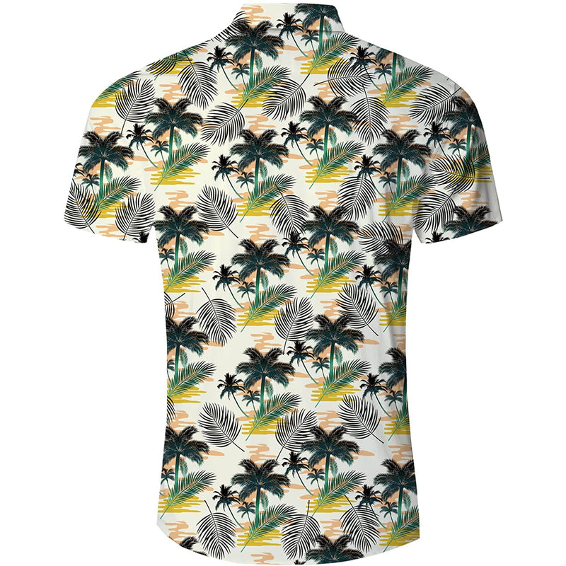 Hawaii Palm Leaf Funny Hawaiian Shirt