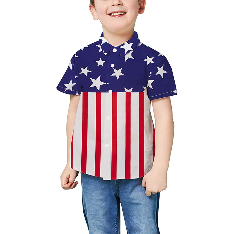 American Flag Funny Toddler Hawaiian Shirt