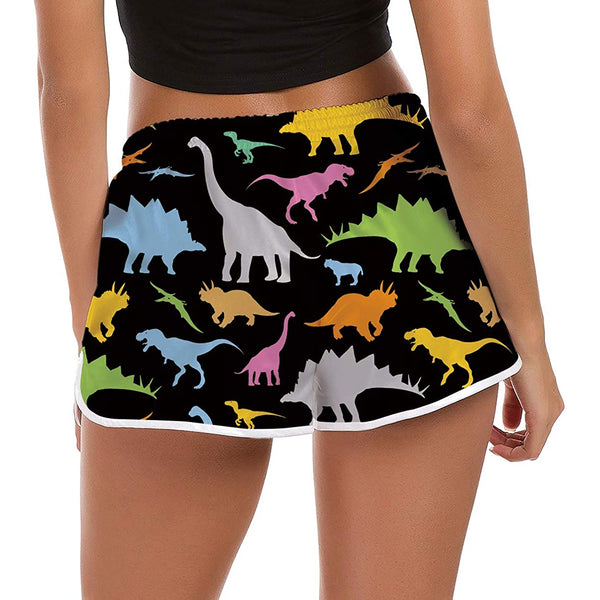 Dinosaur Funny Board Shorts for Women