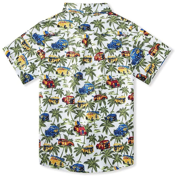 Palm Tree Cars Funny Toddler Hawaiian Shirt