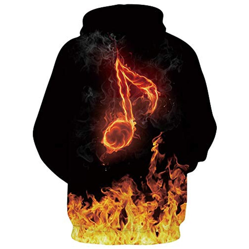 Music Fire Funny Hoodie