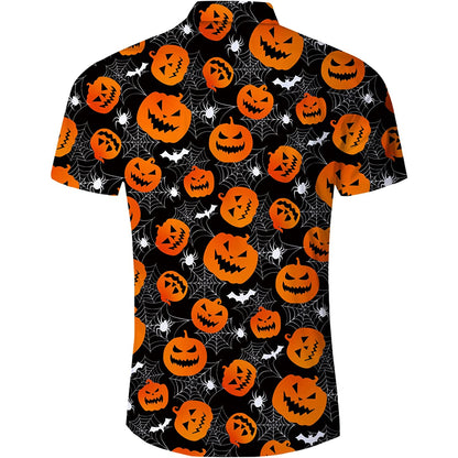 Spider Pumpkin Bat Funny Hawaiian Shirt