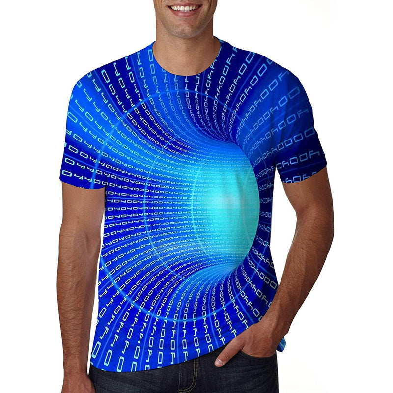 Blue Time Tunnel Funny T Shirt