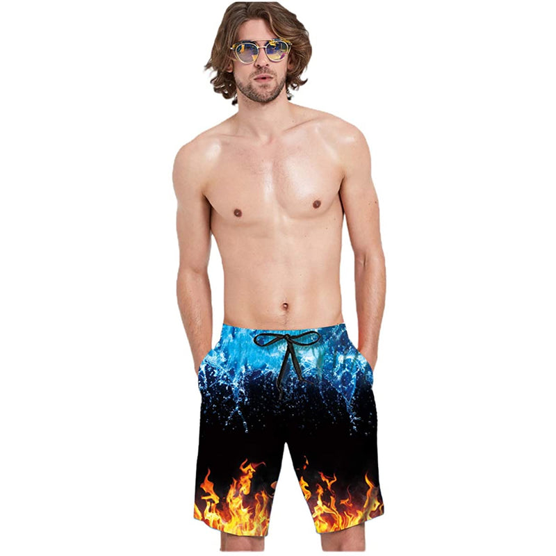 Ice & Fire Funny Swim Trunks