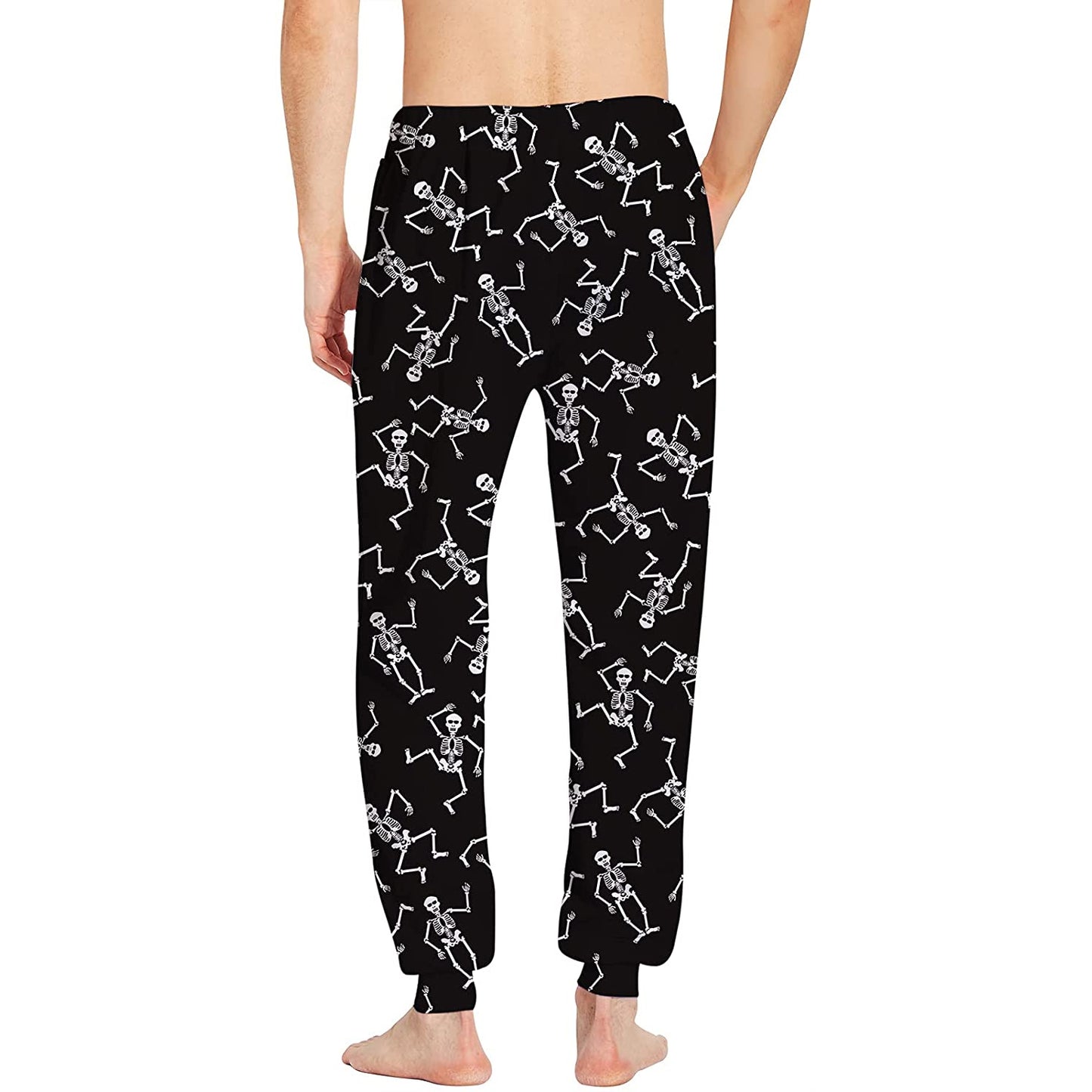 Lustige Jogginghosen mit Skelett-Motiv
