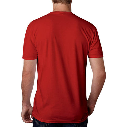 Blote spieren met rode kleren grappig T-shirt